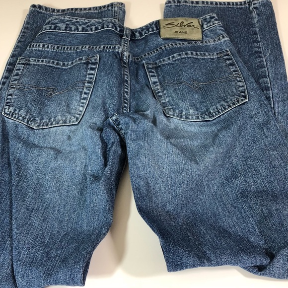 Silver Jeans Button Fly High Rise Straight Size 29 - Picture 2 of 7